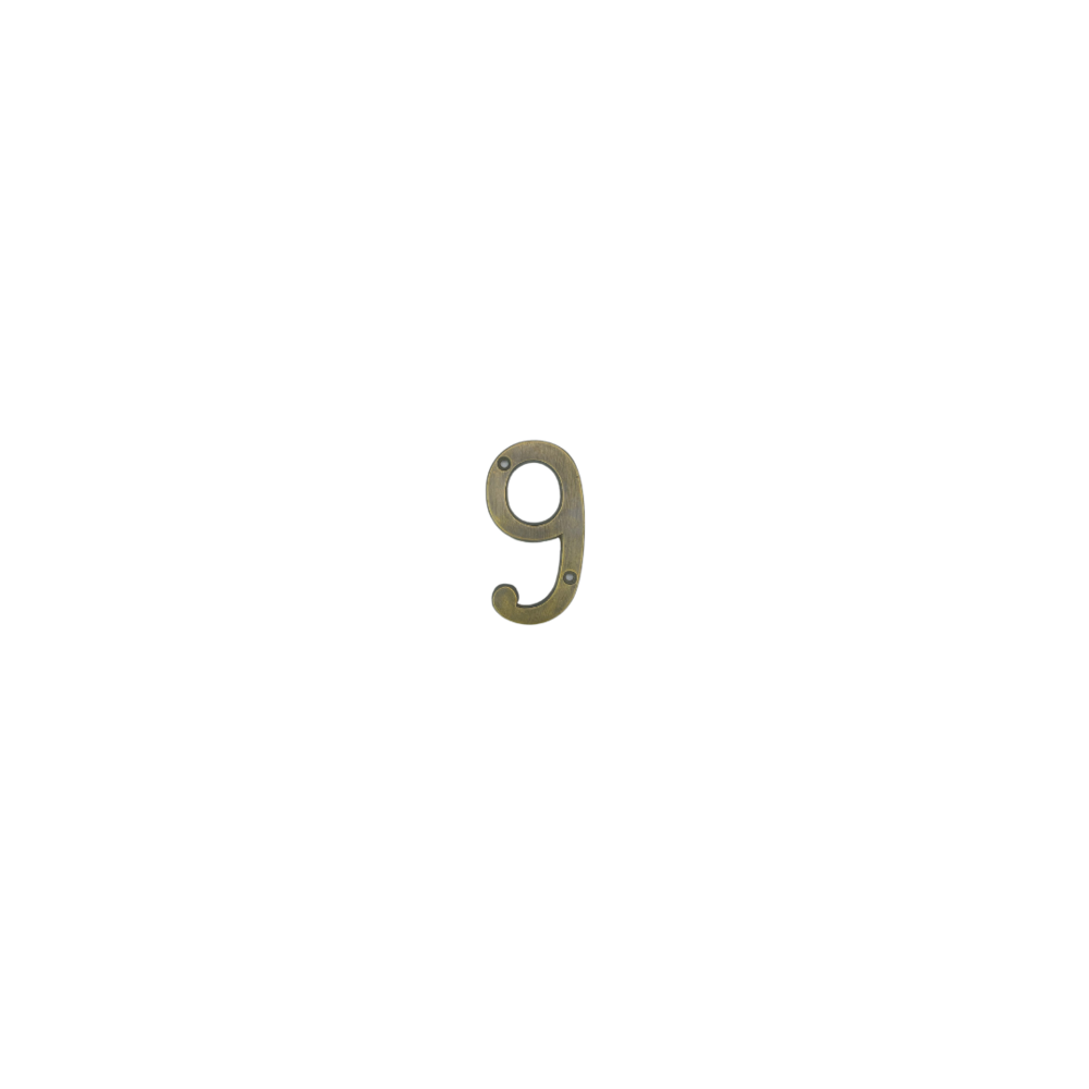 9' Brass House Number