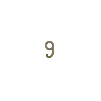 9' Brass House Number