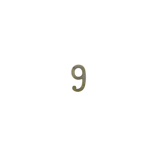 9' Brass House Number