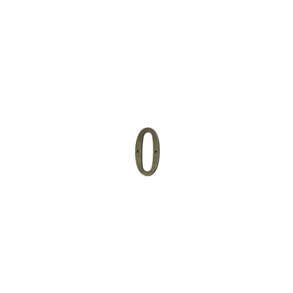 0' Brass House Number