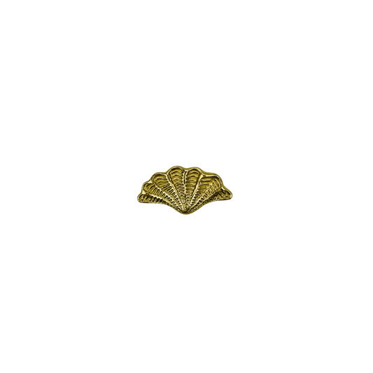 Gold Brass Shell Drawer Knob