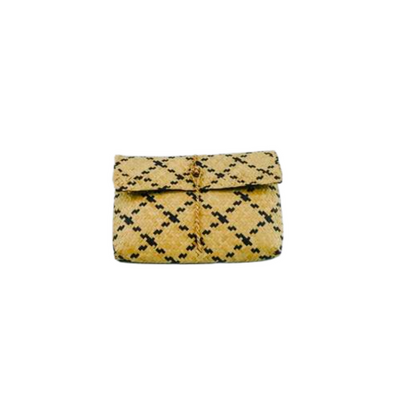 Zenni Seagrass Patterned Clutch