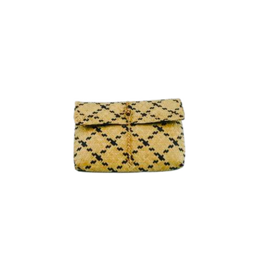 Zenni Seagrass Patterned Clutch